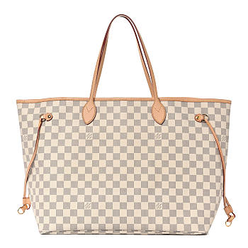 LV NEVERFULL DAMIER AZUR NEO GM BEIGE