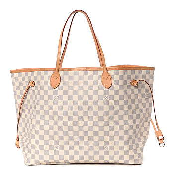 LV Damier Azur Neo Neverfull GM Rose Ballerine