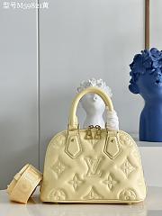 LV Alma BB Quilted Monogram Calfskin Bubblegram Gold Hardware 24.5CM - 2
