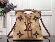 LV Unisex NéoNoé MM Bucket Sustainable Raffia-Like Woven Textile Cowhide - 3