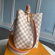 LV NÉONOÉ MM WITH BRAIDED HANDLE DAMIER AZUR N40344 - 3
