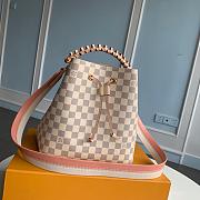 LV NÉONOÉ MM WITH BRAIDED HANDLE DAMIER AZUR N40344 - 2