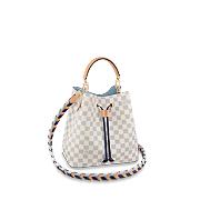 LV NÉONOÉ MM WITH BRAIDED STRAP DAMIER AZUR N50042 - 1
