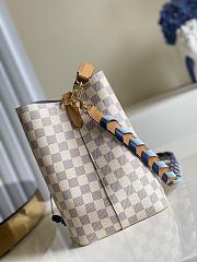 LV NÉONOÉ MM WITH BRAIDED STRAP DAMIER AZUR N50042 - 3