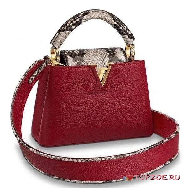 LV Capucines Mini Python Handle Flap N97074 - 1
