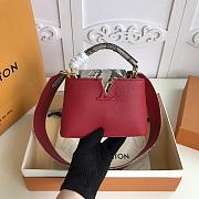 LV Capucines Mini Python Handle Flap N97074 - 5