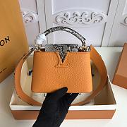 LV Capucines Mini Python Handle Flap N97074 - 3