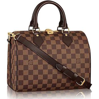 LV SPEEDY BANDOULIÈRE 25 Damier Ebene N41368