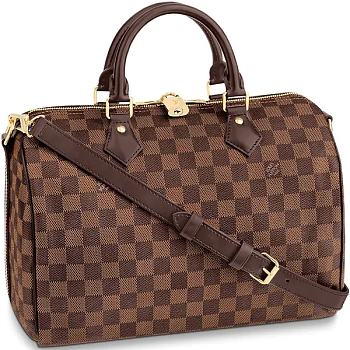 LV SPEEDY BANDOULIÈRE 30 DAMIER EBENE N41367