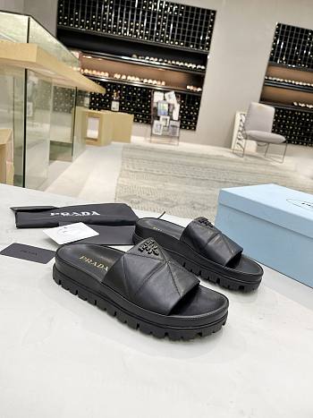 PRADA Quilted Nappa Leather Slides
