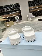 PRADA Quilted Nappa Leather Slides - 6