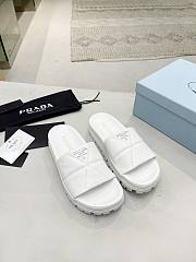 PRADA Quilted Nappa Leather Slides - 5