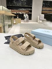 PRADA Padded Nappa Leather Sandals - 4