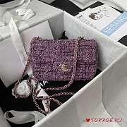 CHANEL Tweed Quilted Mini Rectangular Flap  - 2