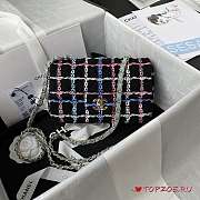 CHANEL Tweed Quilted Mini Rectangular Flap  - 3