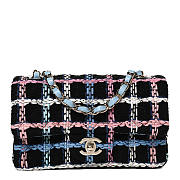 CHANEL Tweed Quilted Medium Rectangular Flap - 1