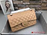 CHANEL CLASSIC LAMPSKIN FLAP MEDIUM HANDBAG - 5