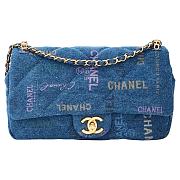 CHANEL CF Graffiti Cowboy Bag Medium - 1