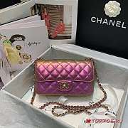 CHANEL SMALL CLASSIC IRIDESCENT HANDBAG - 3
