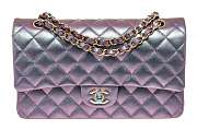 CHANEL MEDIUM CLASSIC IRIDESCENT HANDBAG - 1