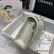 CHANEL MEDIUM CLASSIC IRIDESCENT HANDBAG - 6