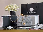 CHANEL Quilted CC Pearl Crush Mini Classic Lambskin CrossBody Bag - 4
