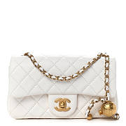 CHANEL Lambskin Quilted Mini CC Pearl Crush Rectangular Flap - 1