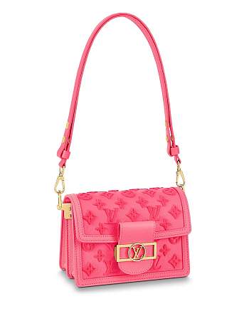 LV DAUPHINE ROSE FLUO MONOGRAM MINI