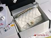 CHANEL Quilted Patent Leather Gloden-tone Classic Rectangular Mini Flap Bag - 3