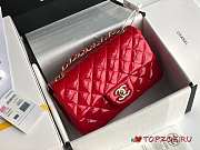 CHANEL Quilted Patent Leather Gloden-tone Classic Rectangular Mini Flap Bag - 5