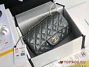 CHANEL Quilted Patent Leather Gloden-tone Classic Rectangular Mini Flap Bag - 6