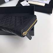 CHANEL WALLET A68722 BLACK - 5