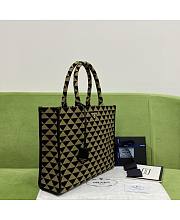 PRADA Large Symbole jacquard fabric handbag - 5