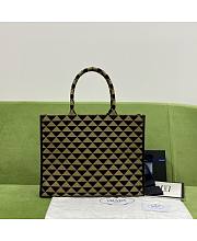 PRADA Large Symbole jacquard fabric handbag - 4