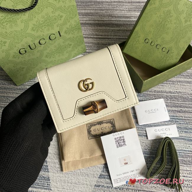 GUCCI DIANA CARD CASE WALLET 11CM - 1