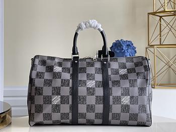 LV KEEPALL BANDOULIERE Black 45