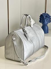 LV KEEPALL BANDOULIETRE BAG WHITE - 4