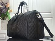 LV KEEPALL BANDOULIETRE BAG BLACK - 4