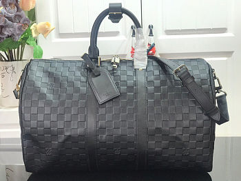 LV KEEPALL BANDOULIETRE BAG BLACK