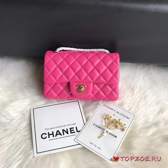 CHANEL LAMBSKIN CLASSIC FLAP BAG - 1