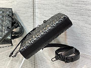 LADY D-JOY BAG Black Cannage Calfskin with Diamond Motif - 2