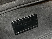 LADY D-JOY BAG Black Cannage Calfskin with Diamond Motif - 3