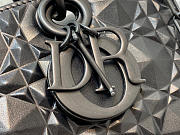 LADY D-JOY BAG Black Cannage Calfskin with Diamond Motif - 4