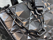 LADY D-JOY BAG Black Cannage Calfskin with Diamond Motif - 5