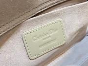 LADY D-JOY BAG White Cannage Calfskin with Diamond Motif - 4