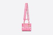 DIOR MEDIUM LADY D-LITE BAG Fluorescent Pink  - 2