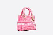 DIOR MEDIUM LADY D-LITE BAG Fluorescent Pink  - 3