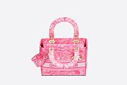 DIOR MEDIUM LADY D-LITE BAG Fluorescent Pink  - 4