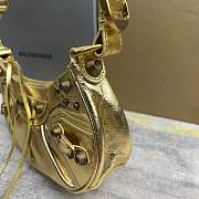 BALENCIAGA LE CAGOLE XS SHOULDER BAG MATALLIZED - 5