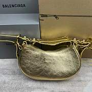 BALENCIAGA LE CAGOLE XS SHOULDER BAG MATALLIZED - 3